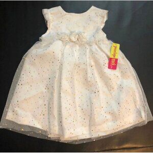NWT Penelope Mack metallic tulle formal dress Baby Girls Size 24M